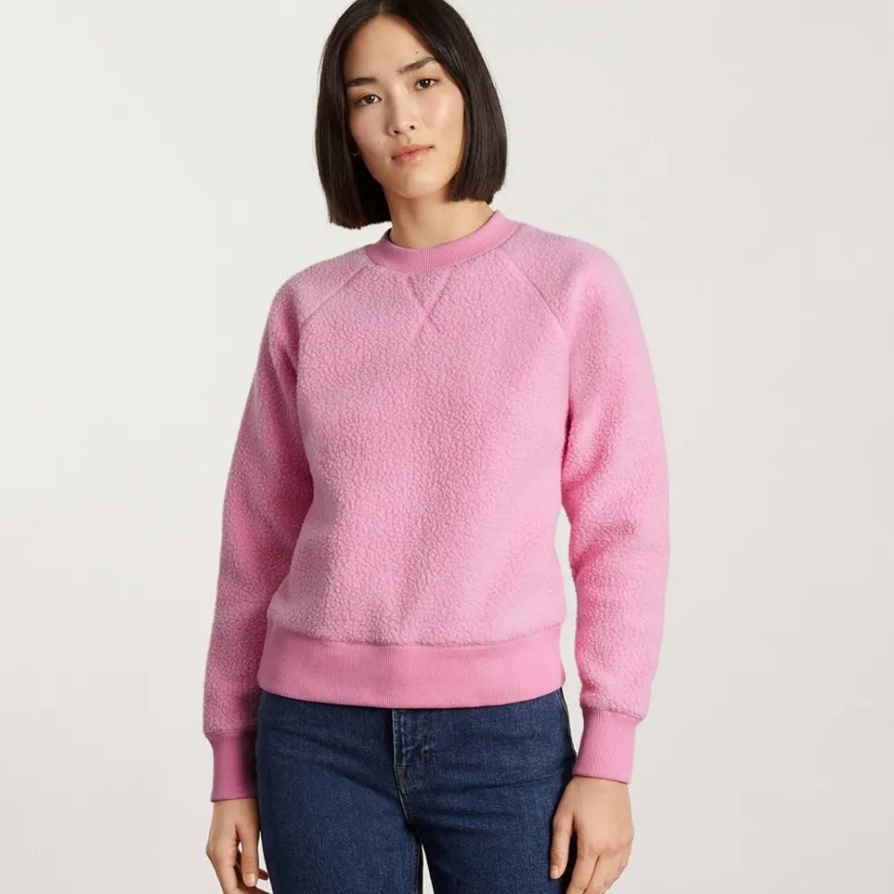 Everlane Raglan ReNew Sweatshirt - bubblegum pink, L